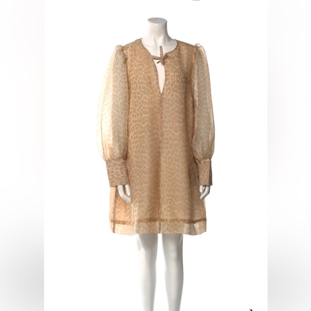 **SOLD** GANNI Nude Leopard Print Dress